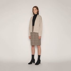 Oak + Fort Minimalist Cardigan Sweater 1776 Black